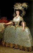 Francisco de Goya Maria Luisa of Parma wearing panniers oil on canvas